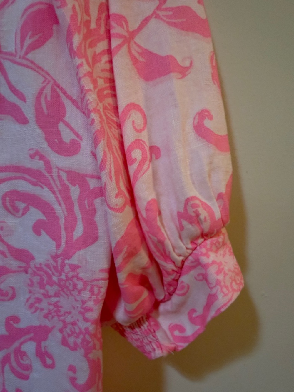 Lilly Pulitzer Pink & White Tropical Mini Shift Dress - Picture 9 of 10
